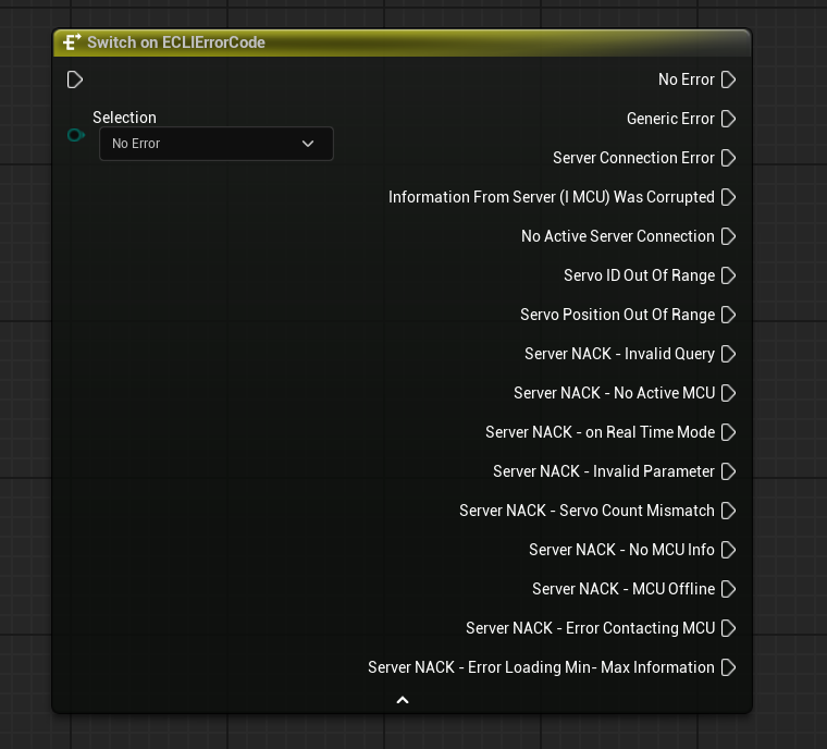 UE5 Blueprint with RCS ECLIErrorCode enum